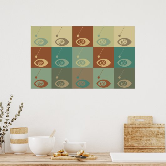 Hypnotismus Pop Art Poster (Küche)