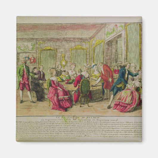 Hypnotismus Session mit Franz Anton Mesmer 1784 Magnet (Vorne)