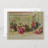 Hypnotismus Session mit Franz Anton Mesmer 1784 Postkarte (Vorne/Hinten)