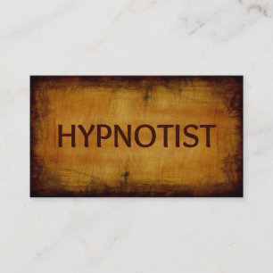Hypnotist Antique Wood Grain Visitenkarte