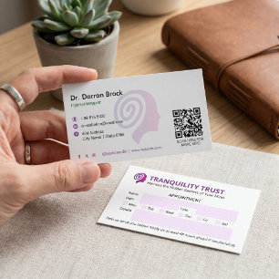 Hypnotist Clinic Business   Minimalistische Ernenn Visitenkarte