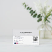 Hypnotist Clinic Business | Minimalistische Ernenn Visitenkarte (Stehend Vorderseite)