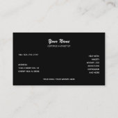 Hypnotist Slogans Business Cards Visitenkarte (Rückseite)