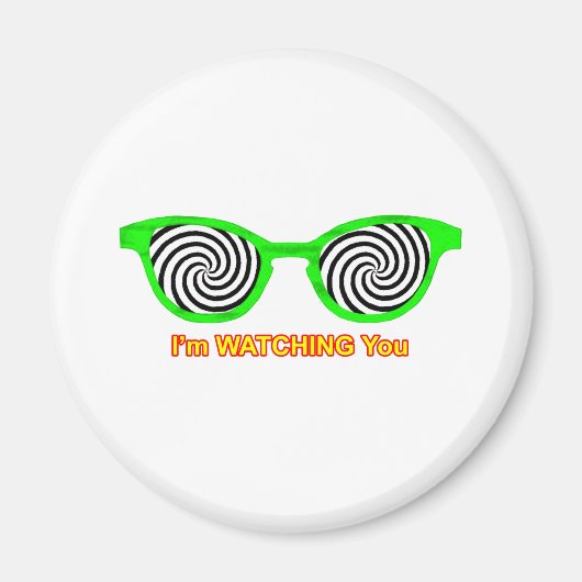 Hypnotize Sonnenbrille grüner Rand The MUSEUM anse Magnet (Vorne)