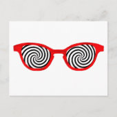 Hypnotize Sonnenbrille Red Rim The MUSEUM Zazzle G Postkarte (Vorderseite)
