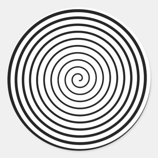 Hypnotizer White Runder Aufkleber (Vorderseite)