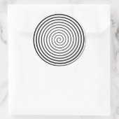 Hypnotizer White Runder Aufkleber (Tasche)