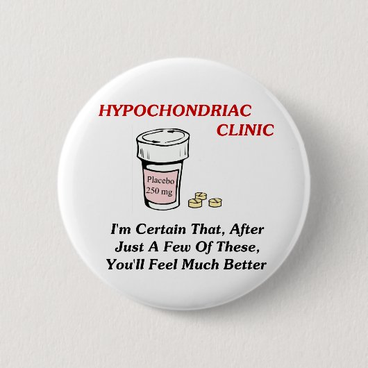 Hypochodriac Klinik Button (Vorderseite)