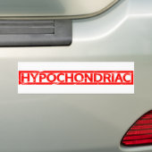 Hypochondriale Briefmarke Autoaufkleber (Auf Auto)