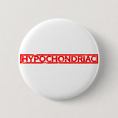 Hypochondriale Briefmarke Button (Vorderseite)