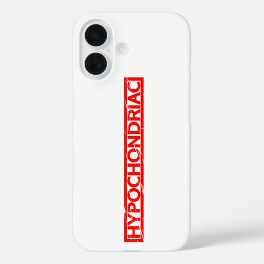 Hypochondriale Briefmarke Case-Mate iPhone Hülle (Rückseite)