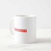 Hypochondriale Briefmarke Kaffeetasse (Vorderseite Links)