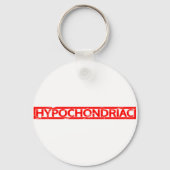 Hypochondriale Briefmarke Schlüsselanhänger (Rückseite)