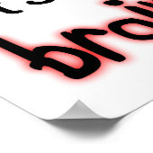 Hypochondriale Hirntumor Funny Poster (Ecke)