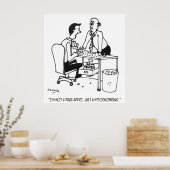 Hypochondrischer Cartoon 3104 Poster (Küche)