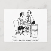 Hypochondrischer Cartoon 3104 Postkarte (Vorderseite)