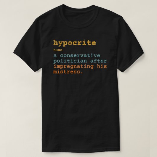 Hypocrite Pro Choice Reproduktionsrechte T-Shirt (Design vorne)