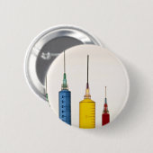 Hypodermatische Nadeln Button (Vorne & Hinten)
