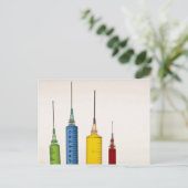 Hypodermic needles postkarte (Stehend Vorderseite)