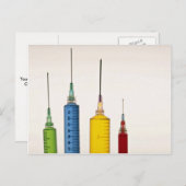 Hypodermic needles postkarte (Vorne/Hinten)
