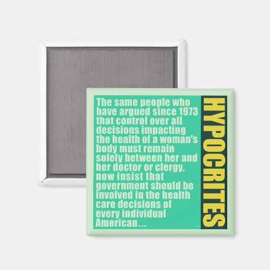 Hypokriten Magnet (Vorderseite/Rückseite)