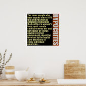Hypokriten Poster (Küche)