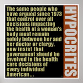 Hypokriten Poster (Vorne)