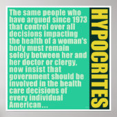 Hypokriten Poster (Vorne)