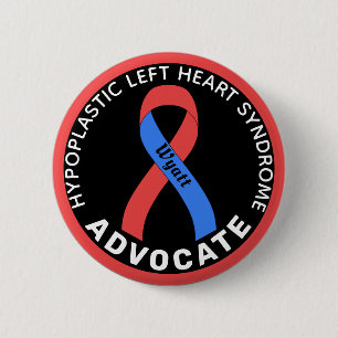 Hypoplastisches Links Herzsyndrom Advocate Black Button