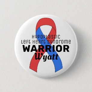 Hypoplastisches Links Herzsyndrom Warrior White Button