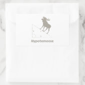 Hypotemoose Math Geek Rechteckiger Aufkleber (Tasche)