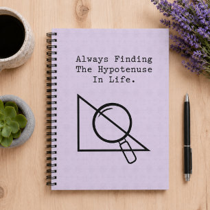 Hypotenuse Finder Mathe-Freak Geometrie-Liebhaber  Notizblock