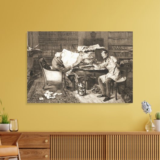 Hypothek 1899 leinwanddruck (Insitu (Wohnzimmer))