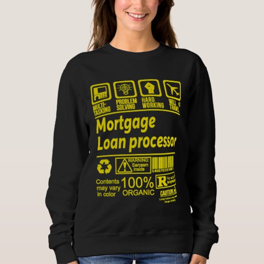 HYPOTHEKARKREDITPROZESSOR LÖST PROBLEME SWEATSHIRT (Vorderseite)