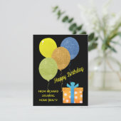 Hypothekenkarte für Realtor Happy Birthday Custom (Stehend Vorderseite)