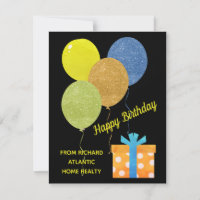 Hypothekenkarte für Realtor Happy Birthday Custom