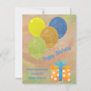 Hypothekenkarte für Realtor Happy Birthday Custom 