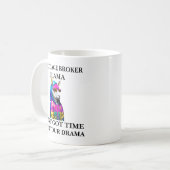 Hypothekenmakler Llama Aint Got Zeit für Ihre Kaffeetasse (Vorderseite Links)