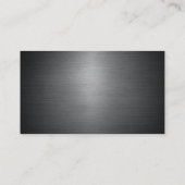 Hypothekenmakler Metallic Professional Visitenkarte (Rückseite)