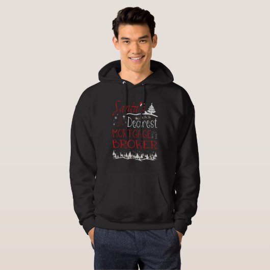 Hypothekenmakler Xmas Aufgabe Weihnachten Hoodie (Vorne ganz)