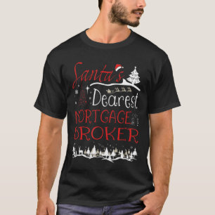 Hypothekenmakler Xmas Aufgabe Weihnachten T-Shirt