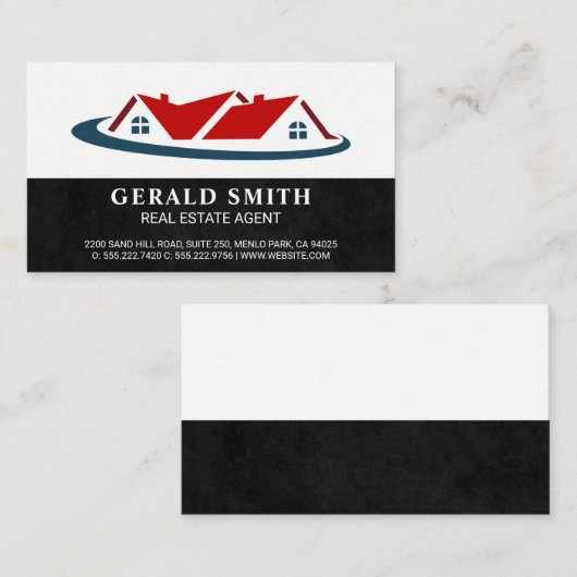 Hypothekenwohnheim Real Anwesen Logo Visitenkarte (Vorne/Hinten)