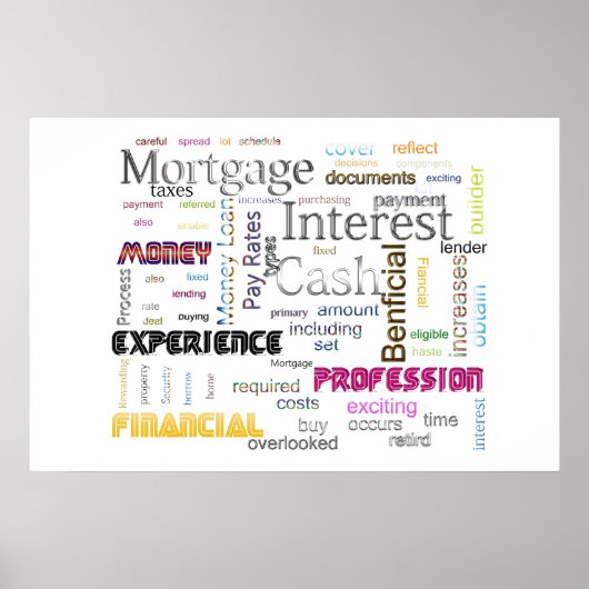 Hypothekenzinsen Poster (Vorne)