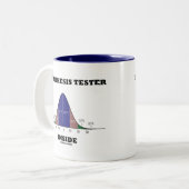 Hypothese Tester Inside (Bell Curve Spaß) Zweifarbige Tasse (Vorderseite Links)