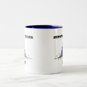 Hypothese Tester Inside (Bell Curve Spaß) Zweifarbige Tasse (Mittel)