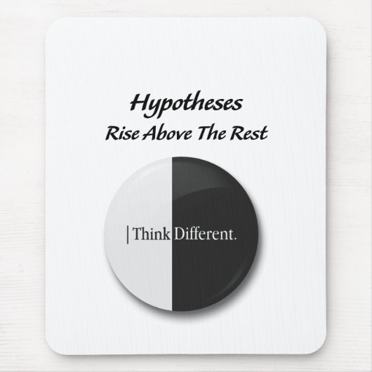 "Hypothesen: Erhebe dich über den Rest: motivieren Mousepad (Vorne)