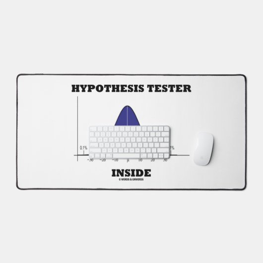 Hypothesen Tester Inside Stats Spaß Schreibtischunterlage (Tastatur & Maus)