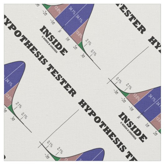 Hypothesen Tester Inside Stats Spaß Stoff (Nahaufnahme)