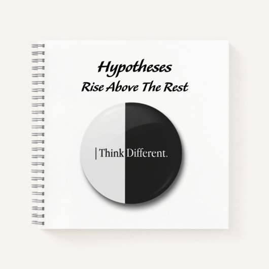 "Hypotheses: Rise above the rest: motivational Notizblock (Vorderseite)
