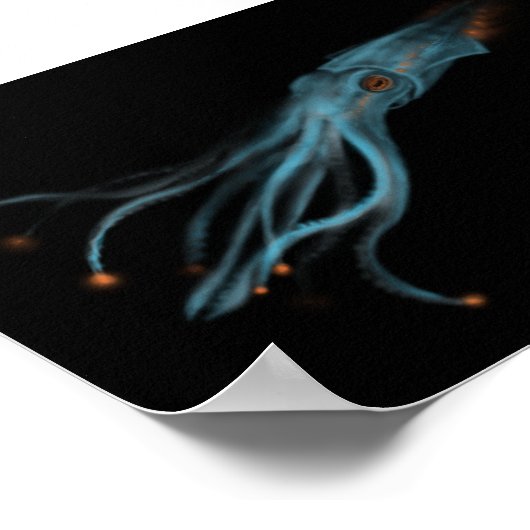 Hypothetischer Tintenfisch Poster (Ecke)